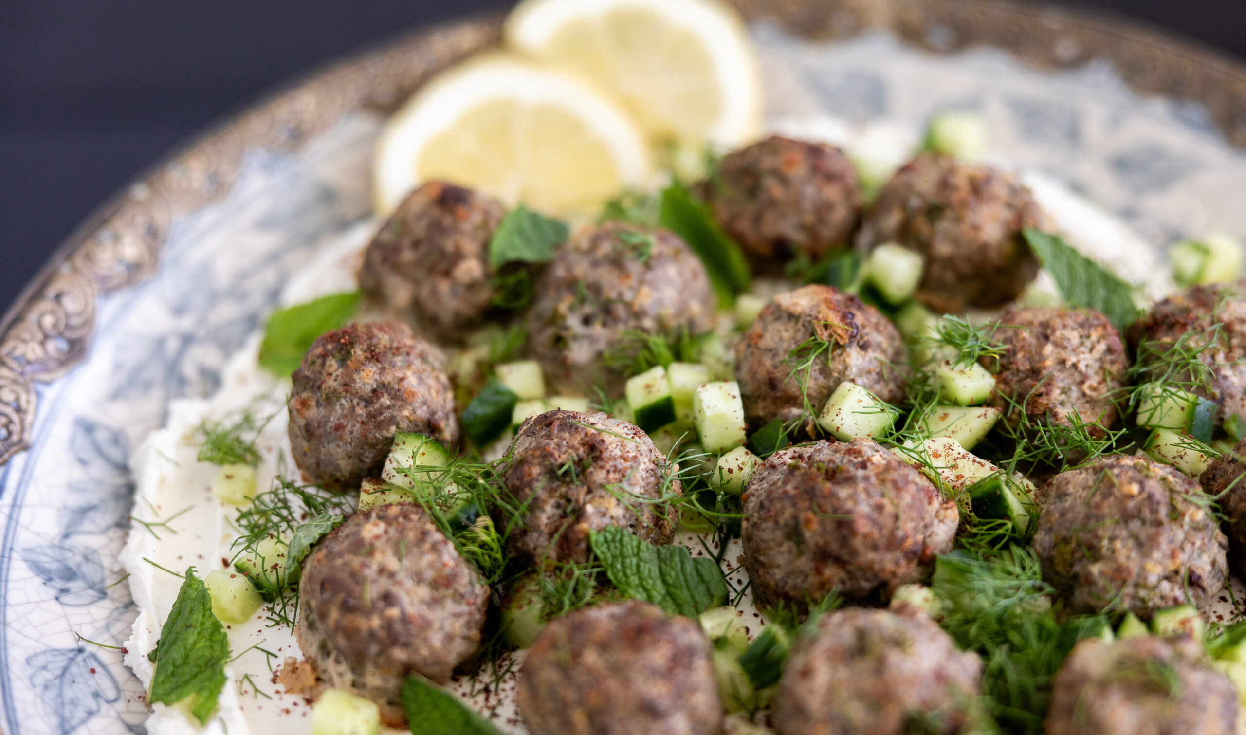 Harissa Lamb Meatballs